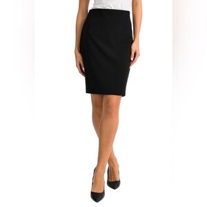 Liz Claiborne High-Waisted Mini Skirt in Black Size 12P (Petite)